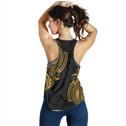 Hawaii Women Tank Tribal Polynesia Half With Seal Kanaka