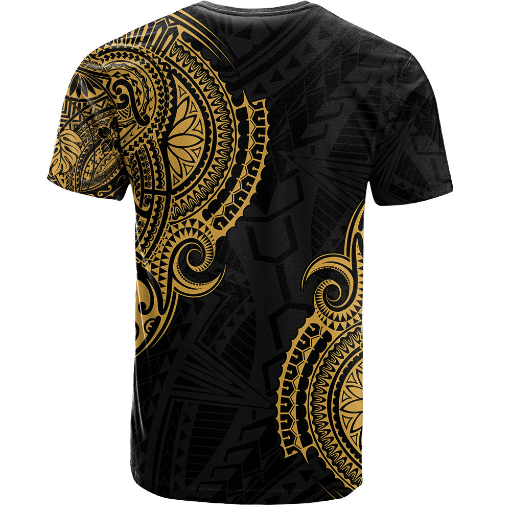 Hawaii T-Shirt Tribal Polynesia Half With Seal Kanaka