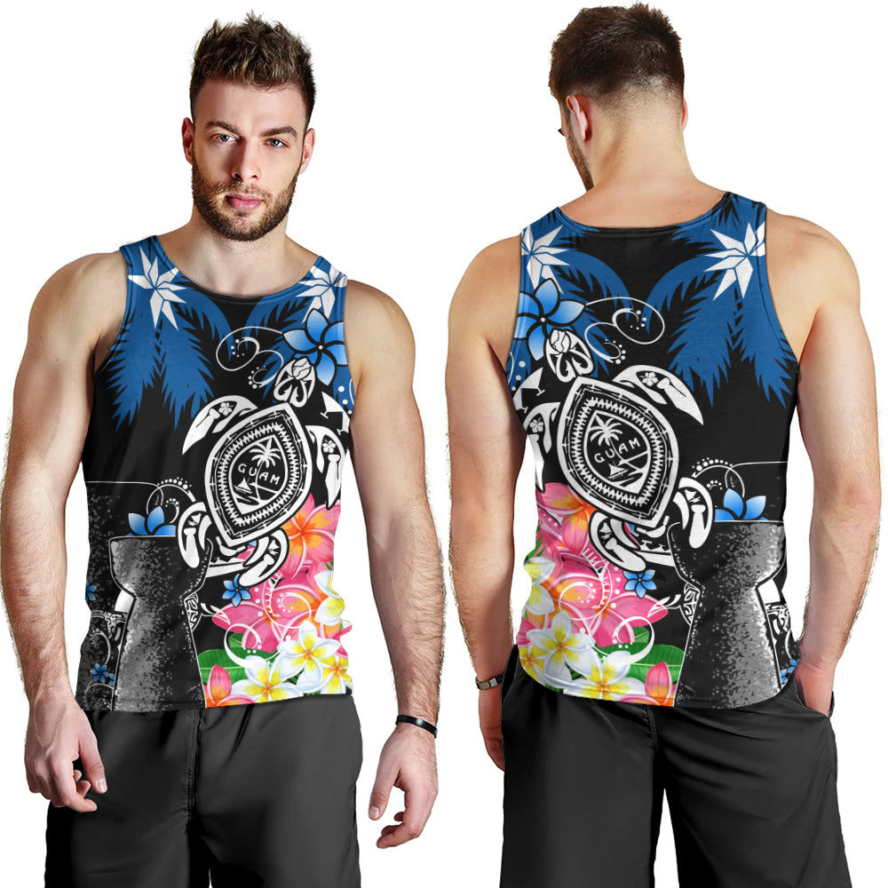 Guam Tank Top Chamorro With Seal Turtle Coconut Tree