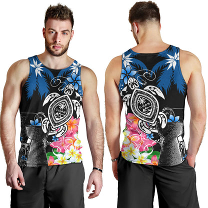 Guam Tank Top Chamorro With Seal Turtle Coconut Tree