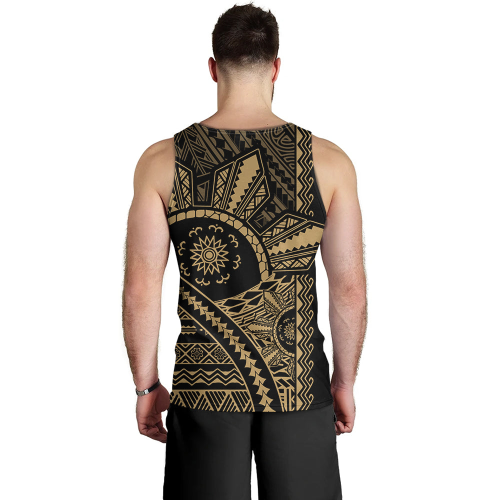 Philippines Filipinos Tank Top Traditional Sun Batok Tattoo Design
