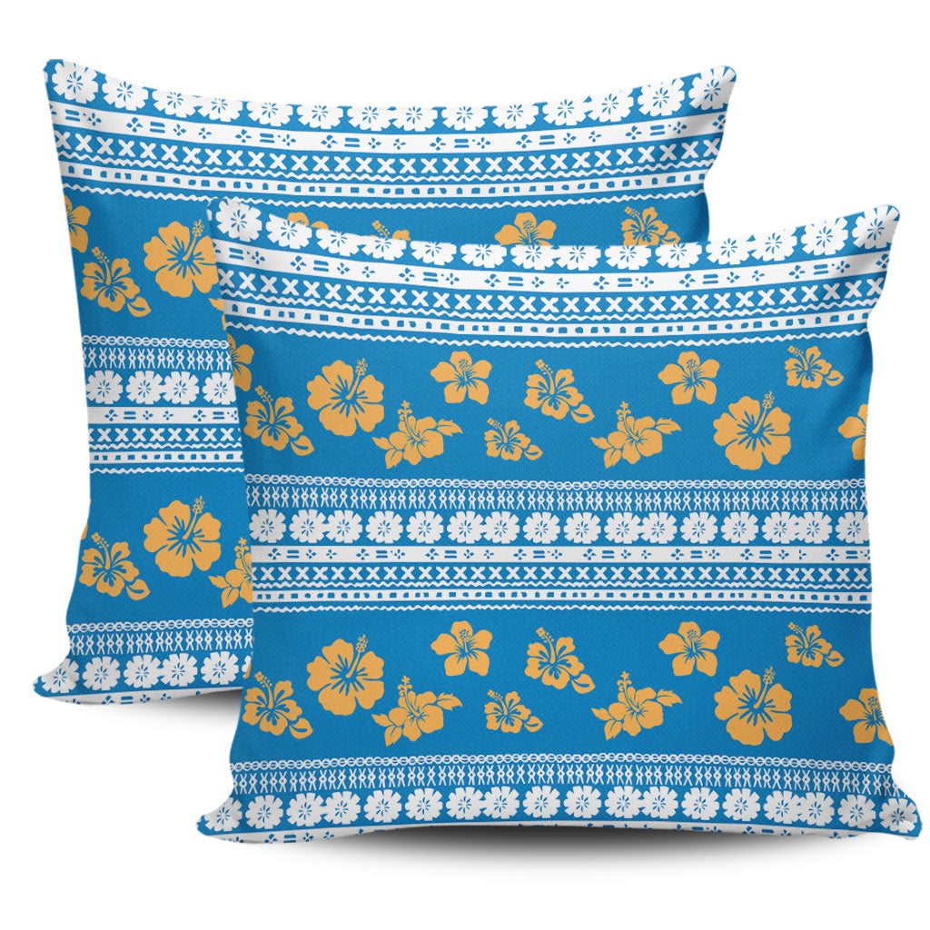 Fiji Pillow Cases Tapa Flower Fabric Print