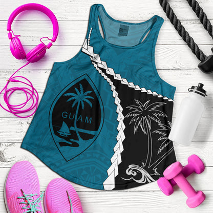 Guam Women Tank Tribal Spirits Coconut Tree