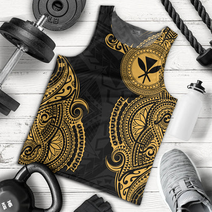 Hawaii Tank Top Tribal Polynesia Half With Seal Kanaka