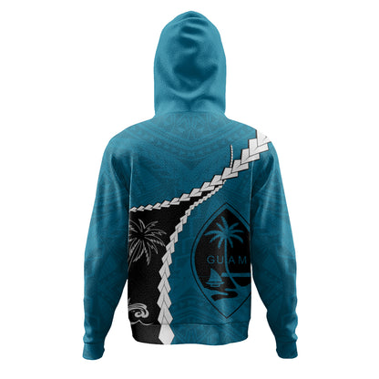 Guam Hoodie Tribal Spirits Coconut Tree