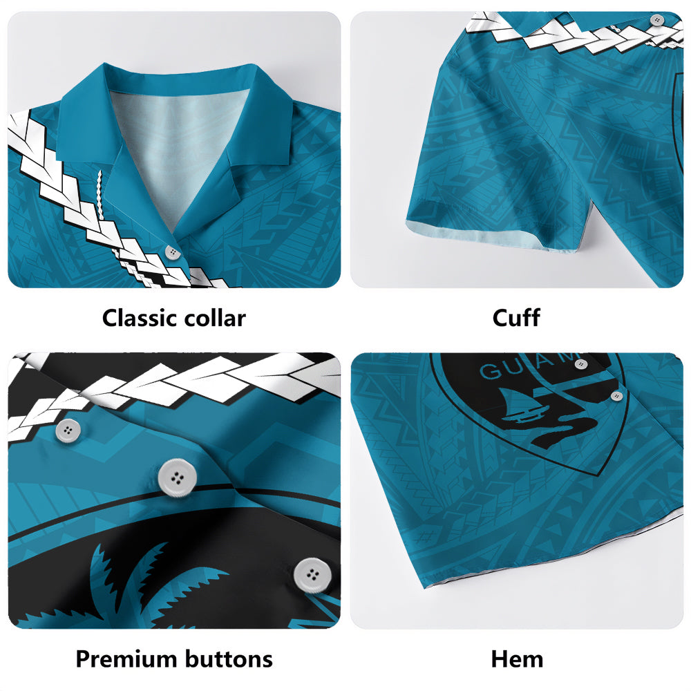 Guam Hawaiian Shirt Tribal Spirits Coconut Tree