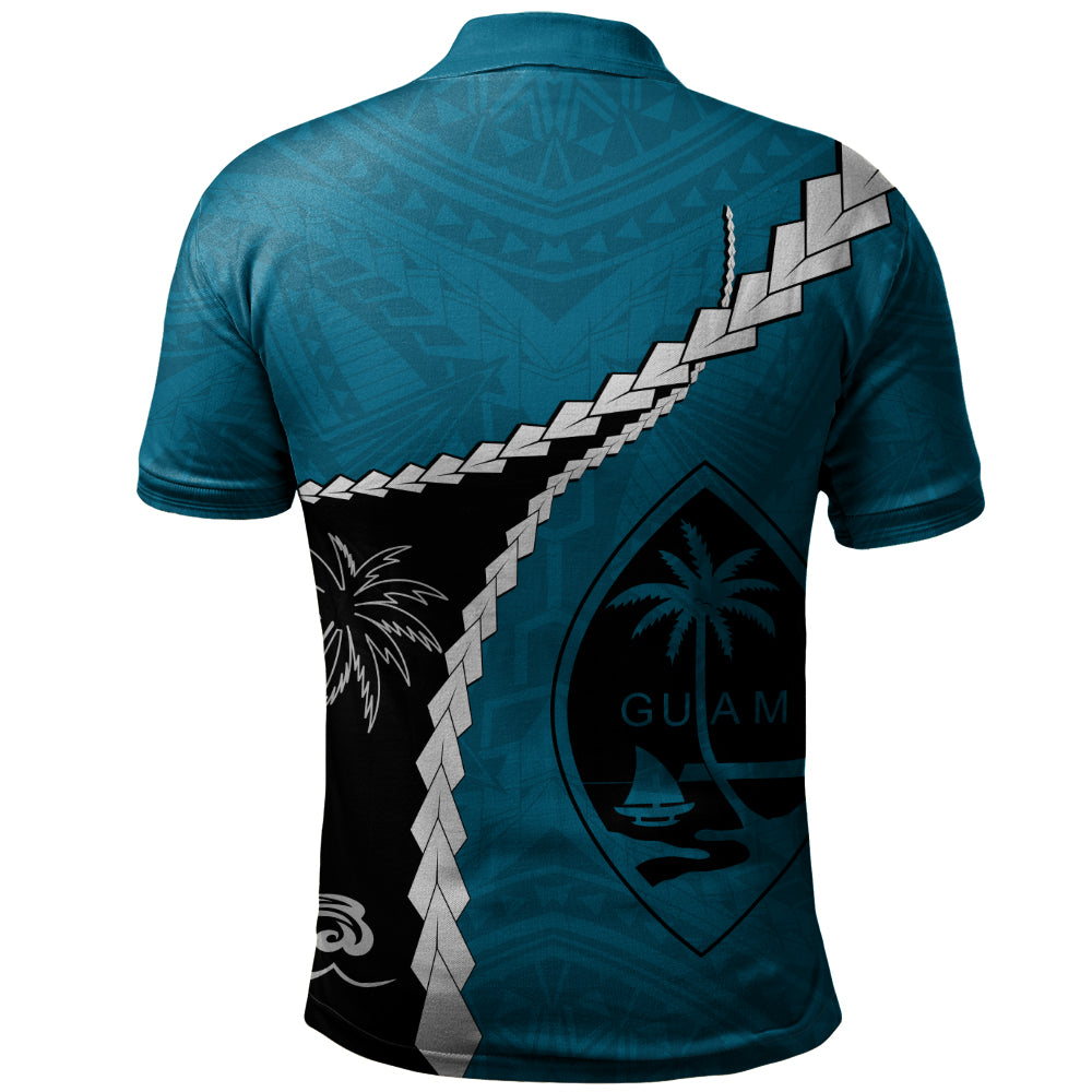 Guam Polo Shirt Tribal Spirits Coconut Tree