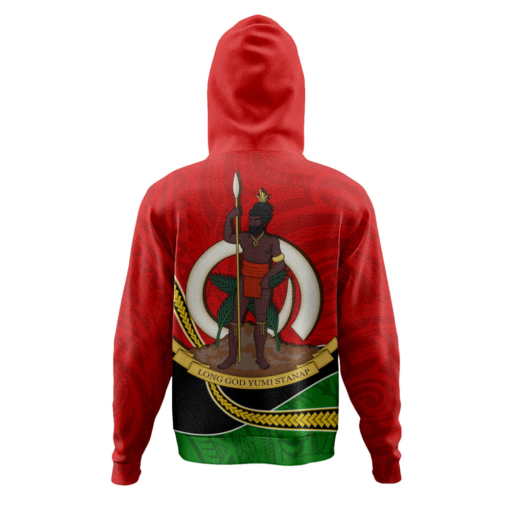 Vanuatu Hoodie Melanesian Spirit Totem Art