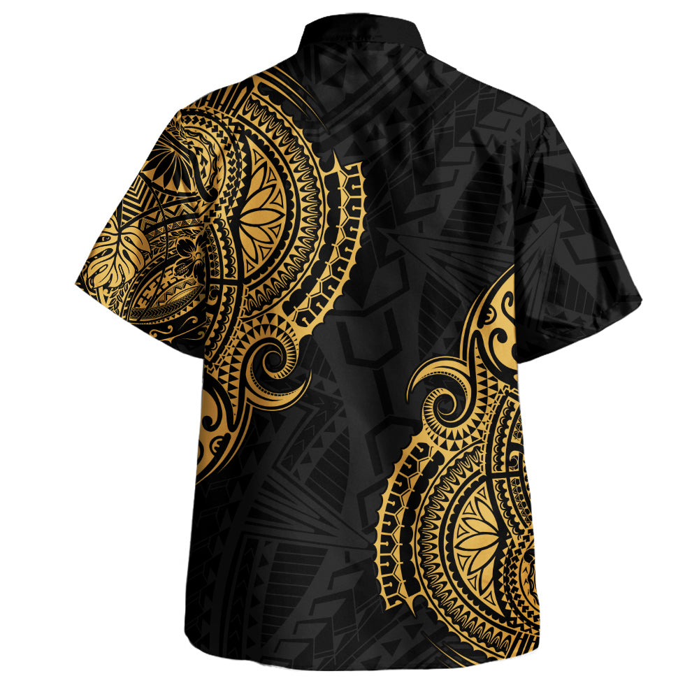 Hawaii Hawaiian Shirt Tribal Polynesia Half With Seal Kanaka