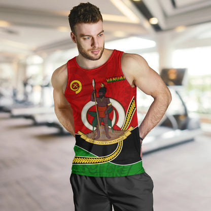 Vanuatu Tank Top Melanesian Spirit Totem Art