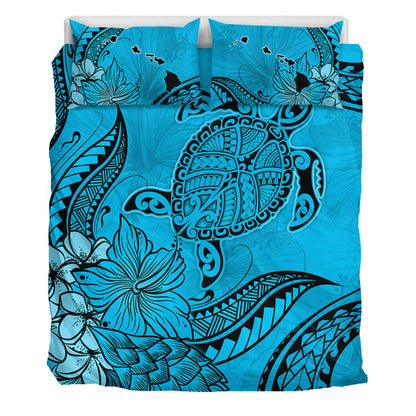 Hawaii Bedding Set Tribal Turtle And Flowers Island Life