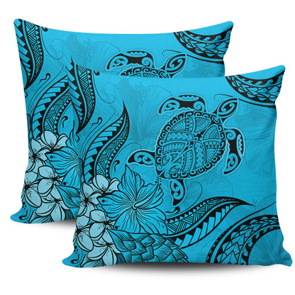Hawaii Pillow Cases Tribal Turtle And Flowers Island Life