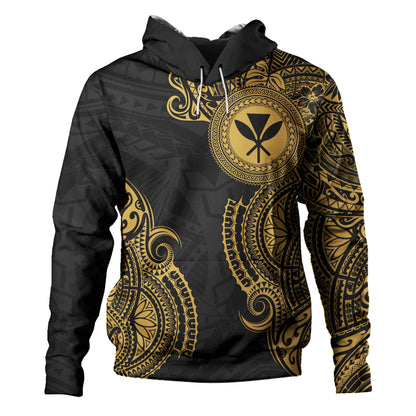 Hawaii Hoodie Tribal Polynesia Half With Seal Kanaka