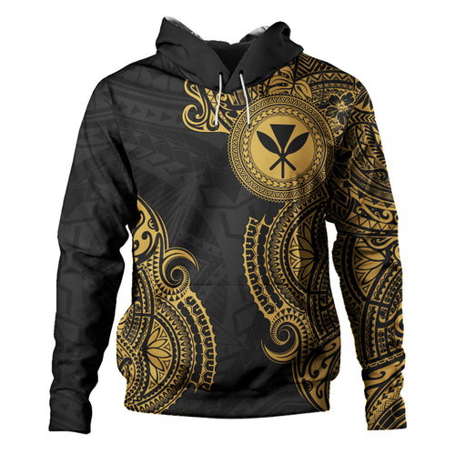 Hawaii Hoodie Tribal Polynesia Half With Seal Kanaka