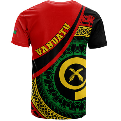 Vanuatu T-Shirt Custom Melanesian Tribal Circle Tattoo Style