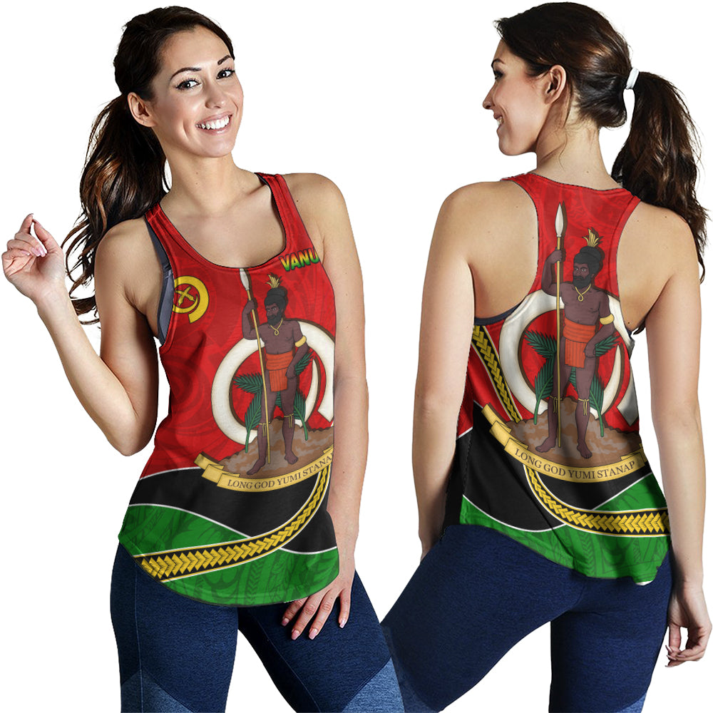 Vanuatu Women Tank Melanesian Spirit Totem Art