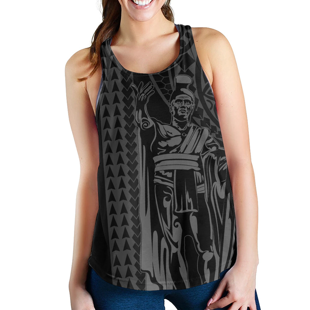 Hawaii Women Tank Polynesian Tribal King Kamehameha I Kakau