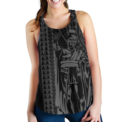 Hawaii Women Tank Polynesian Tribal King Kamehameha I Kakau