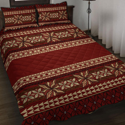 Samoa Quilt Bed Set Siapo Pattern Design