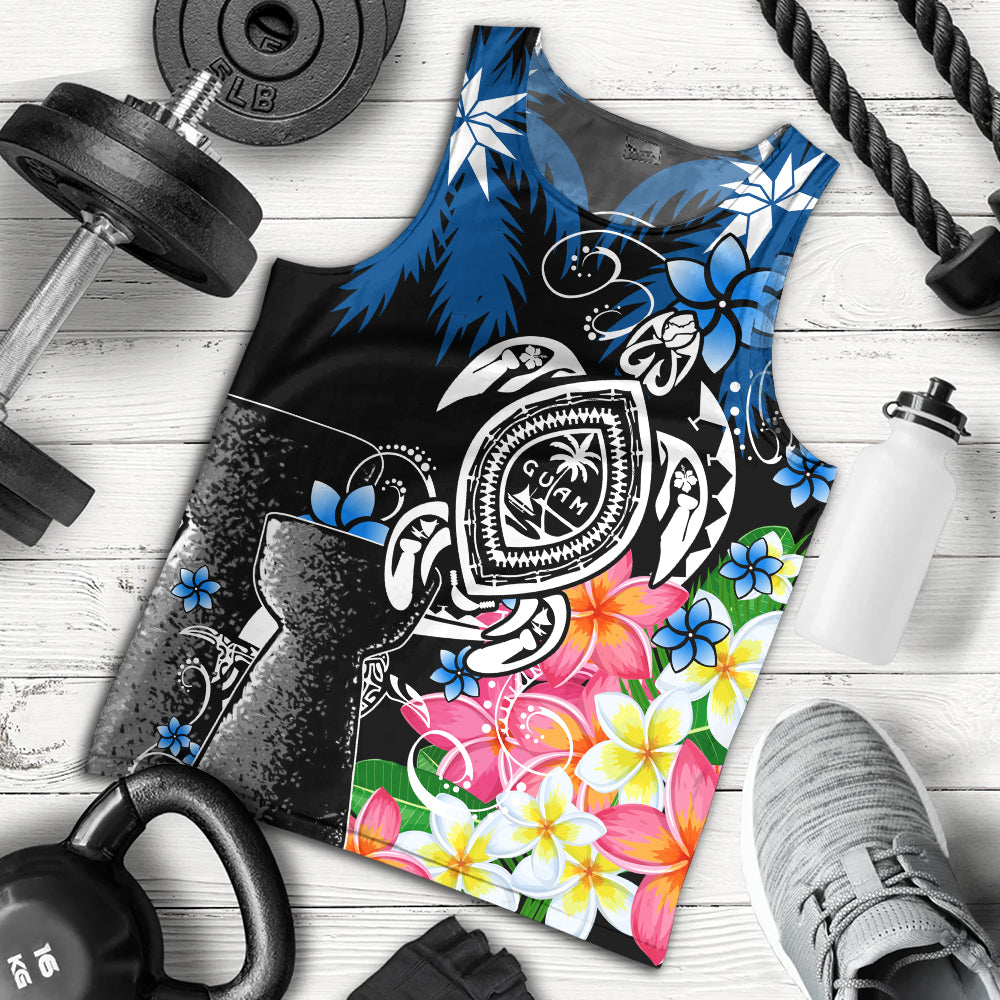 Guam Tank Top Chamorro With Seal Turtle Coconut Tree