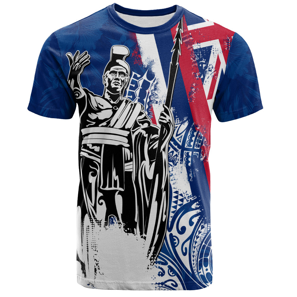 Hawaii T-Shirt King Kamehameha I Flag Tropical