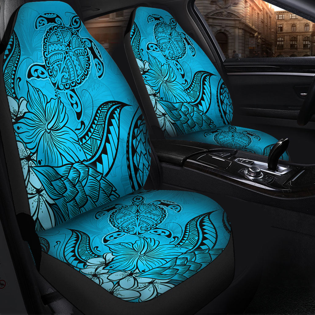 Hawaii Car Seat Covers Tribal Turtle And Flowers Island Life