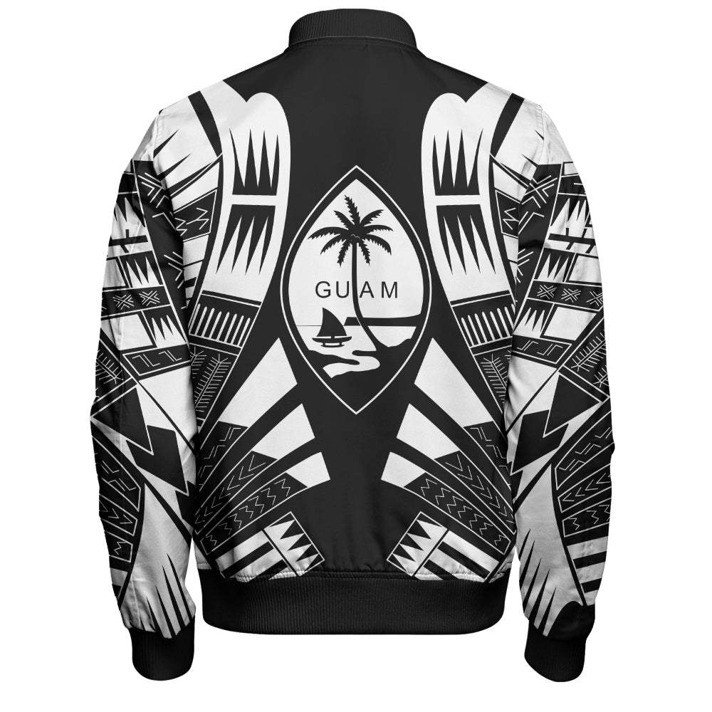 Guam Bomber Jacket Polynesian Tribal Premium Style