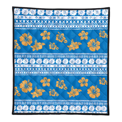 Fiji Premium Quilt Tapa Flower Fabric Print