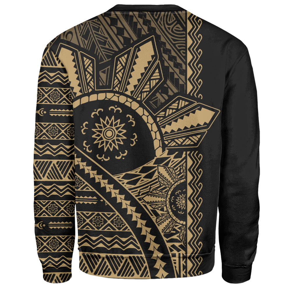 Philippines Filipinos Sweatshirt Traditional Sun Batok Tattoo Design