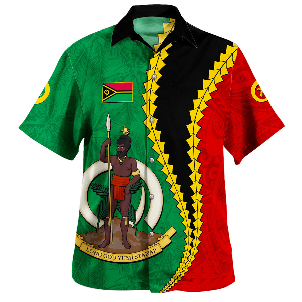 Fiji Hawaiian Shirt Fiji Day Tanoa Hibiscus Fijian Tapa Masi Pattern