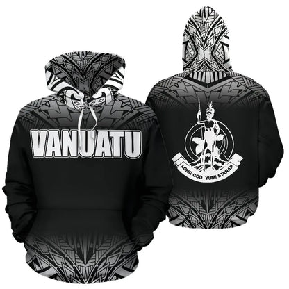 Vanuatu All Over Hoodie Fog Black Style