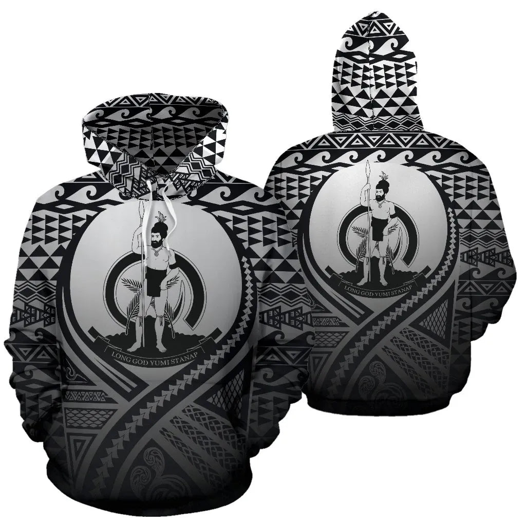 Vanuatu All Over Hoodie Lift Up Black