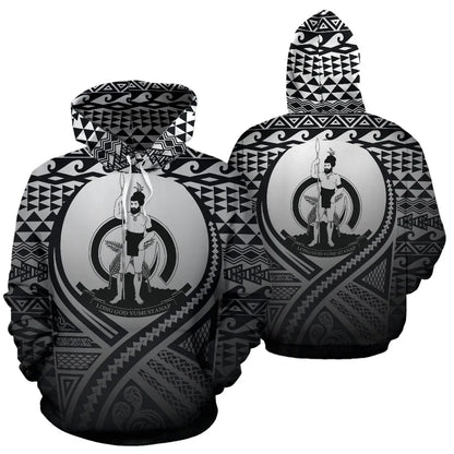 Vanuatu All Over Hoodie Lift Up Black