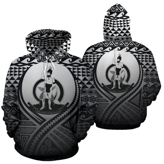Vanuatu All Over Hoodie Lift Up Black
