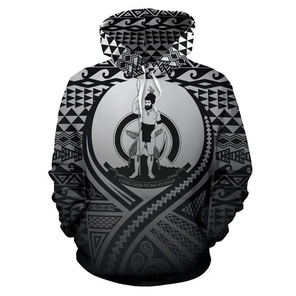 Vanuatu All Over Hoodie Lift Up Black