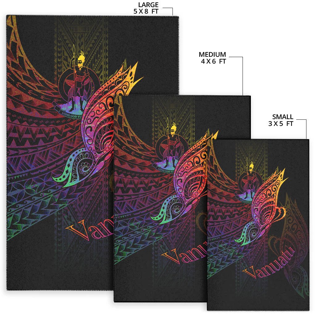 Vanuatu Area Rug - Butterfly Polynesian Style