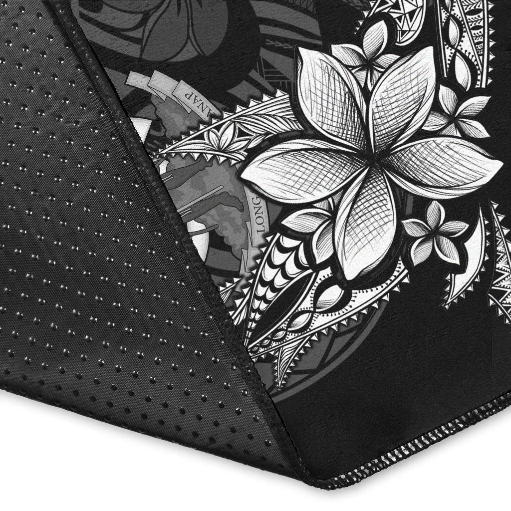 Vanuatu Area Rug - Fish With Plumeria Flowers Style