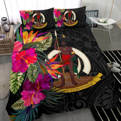 Vanuatu Bedding Set - Hibiscus Polynesian Pattern