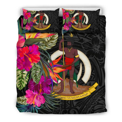 Vanuatu Bedding Set - Hibiscus Polynesian Pattern