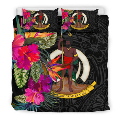 Vanuatu Bedding Set - Hibiscus Polynesian Pattern