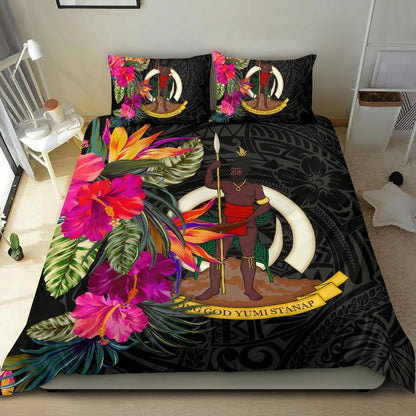 Vanuatu Bedding Set - Hibiscus Polynesian Pattern