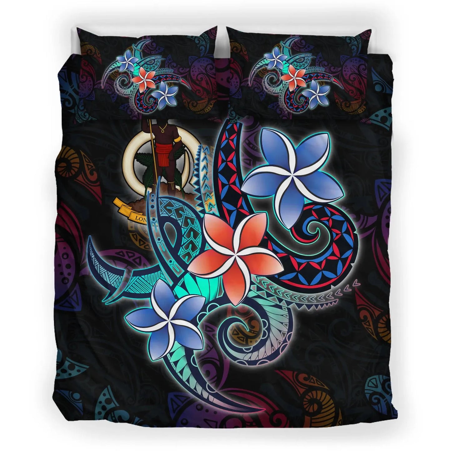 Vanuatu Bedding Set - Plumeria Flowers Style