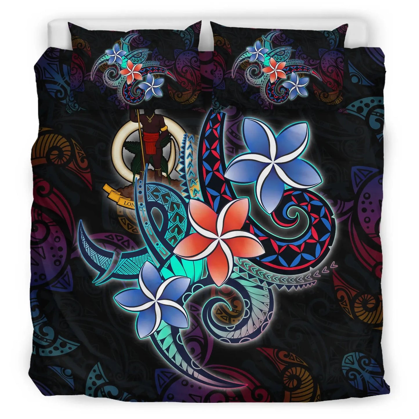 Vanuatu Bedding Set - Plumeria Flowers Style