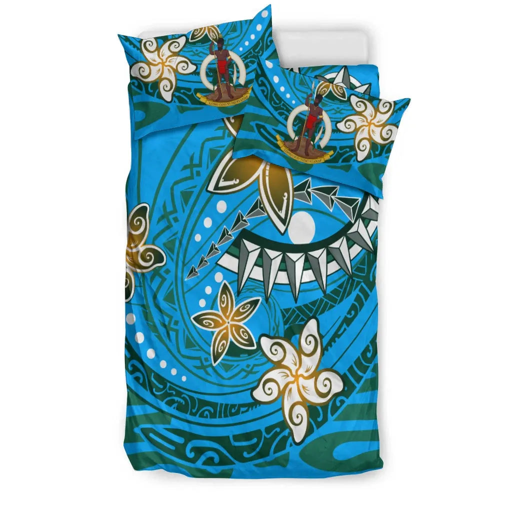 Vanuatu Bedding Set - Spring Style Blue Color