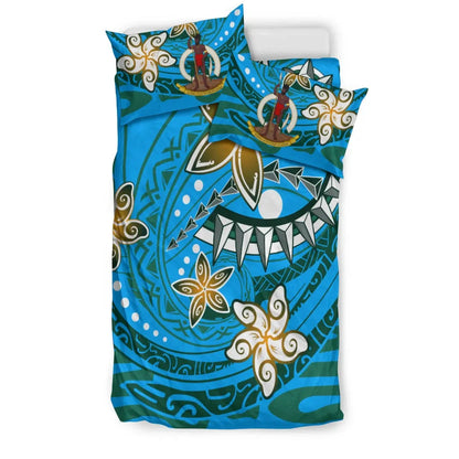 Vanuatu Bedding Set - Spring Style Blue Color