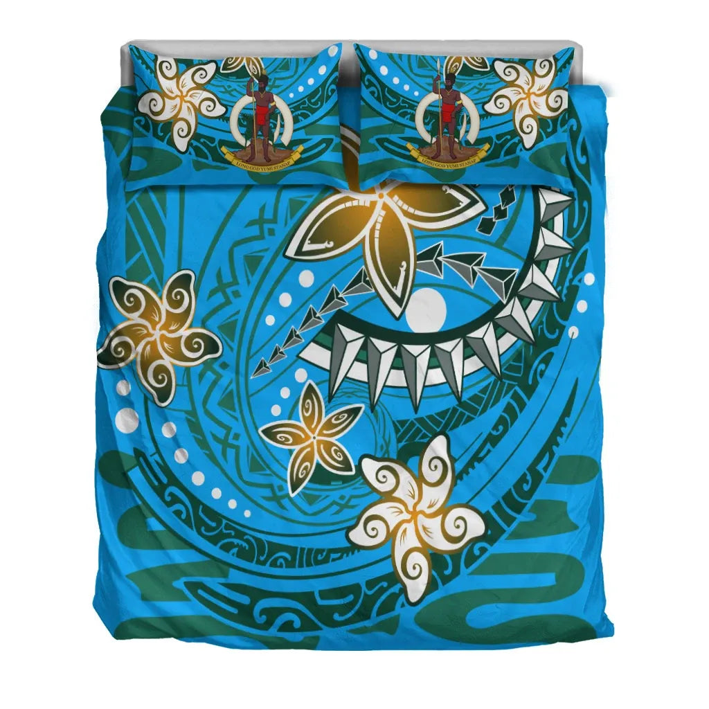 Vanuatu Bedding Set - Spring Style Blue Color