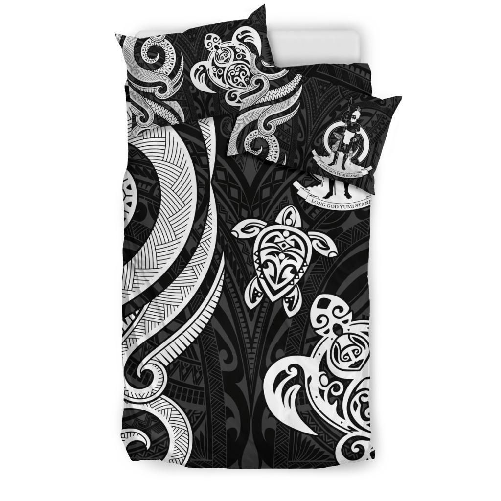Vanuatu Bedding Set - White Tentacle Turtle