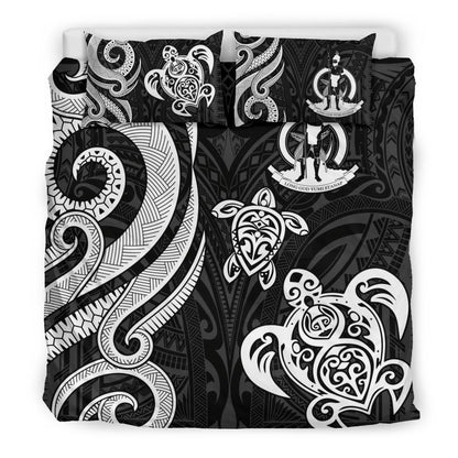 Vanuatu Bedding Set - White Tentacle Turtle