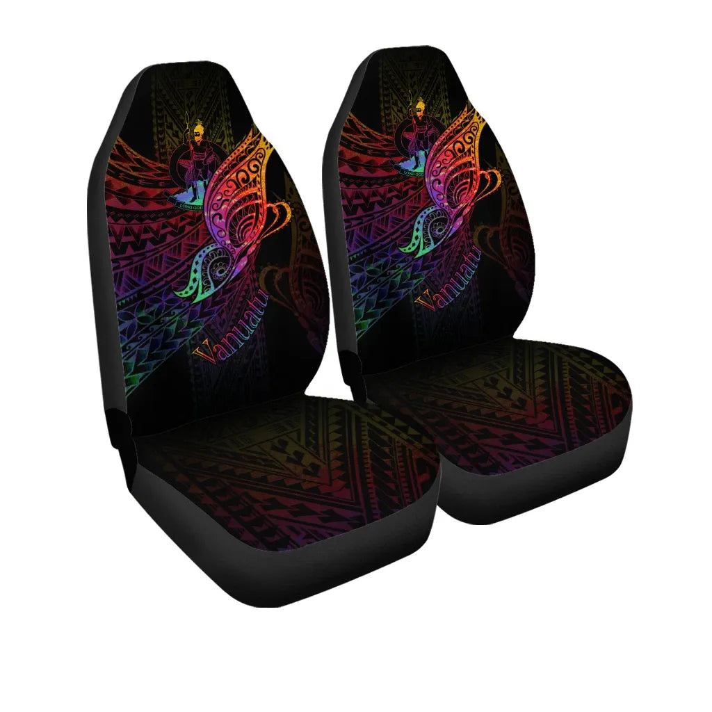 Vanuatu Car Seat Cover - Butterfly Polynesian Style