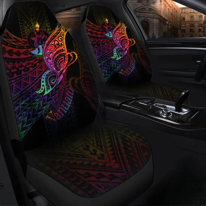 Vanuatu Car Seat Cover - Butterfly Polynesian Style